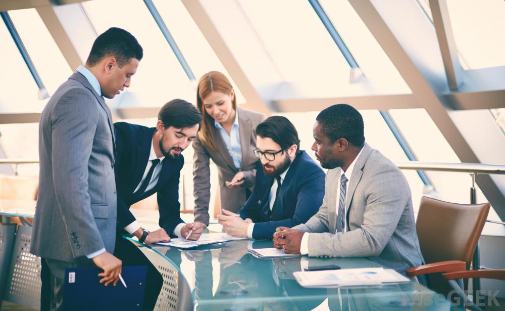 Consultants discussing